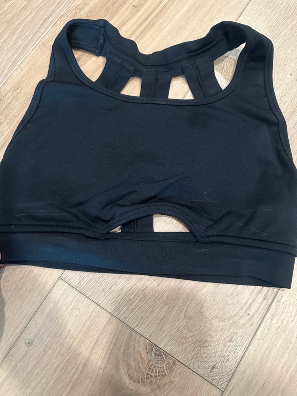 Alphalete Black Cutout Sports Bra